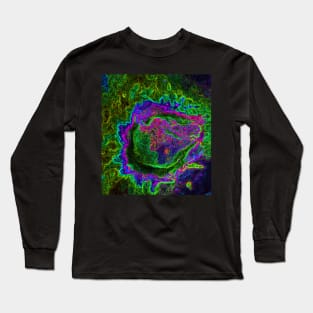 Black Panther Art - Glowing Edges 130 Long Sleeve T-Shirt